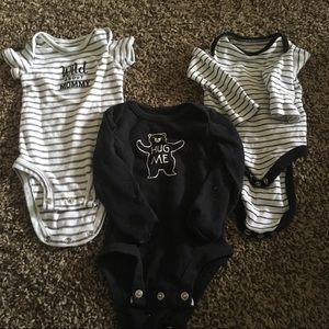 3 pack of Newborn Onesies